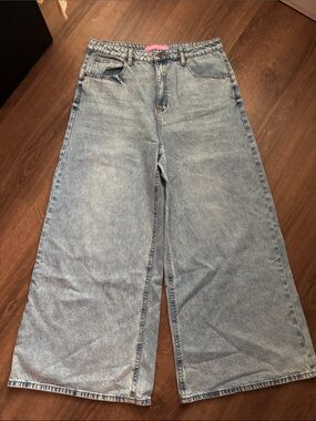 Freckled poppy wide leg jeans